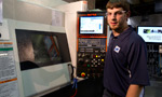 Johnathan Blinder is a workplace apprentice at Advanced Precision in Dartmouth.