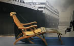 Rare original deck chair from Titanic, the signature artifact of the permanent Titanic exhibit at the Maritime Museum of the Atlantic. Credit: Gerry Lunn, Maritime Museum of the Atlantic