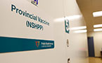 The first shipment of this season's H1N1 vaccine is stored, waiting to be shipped to health districts.